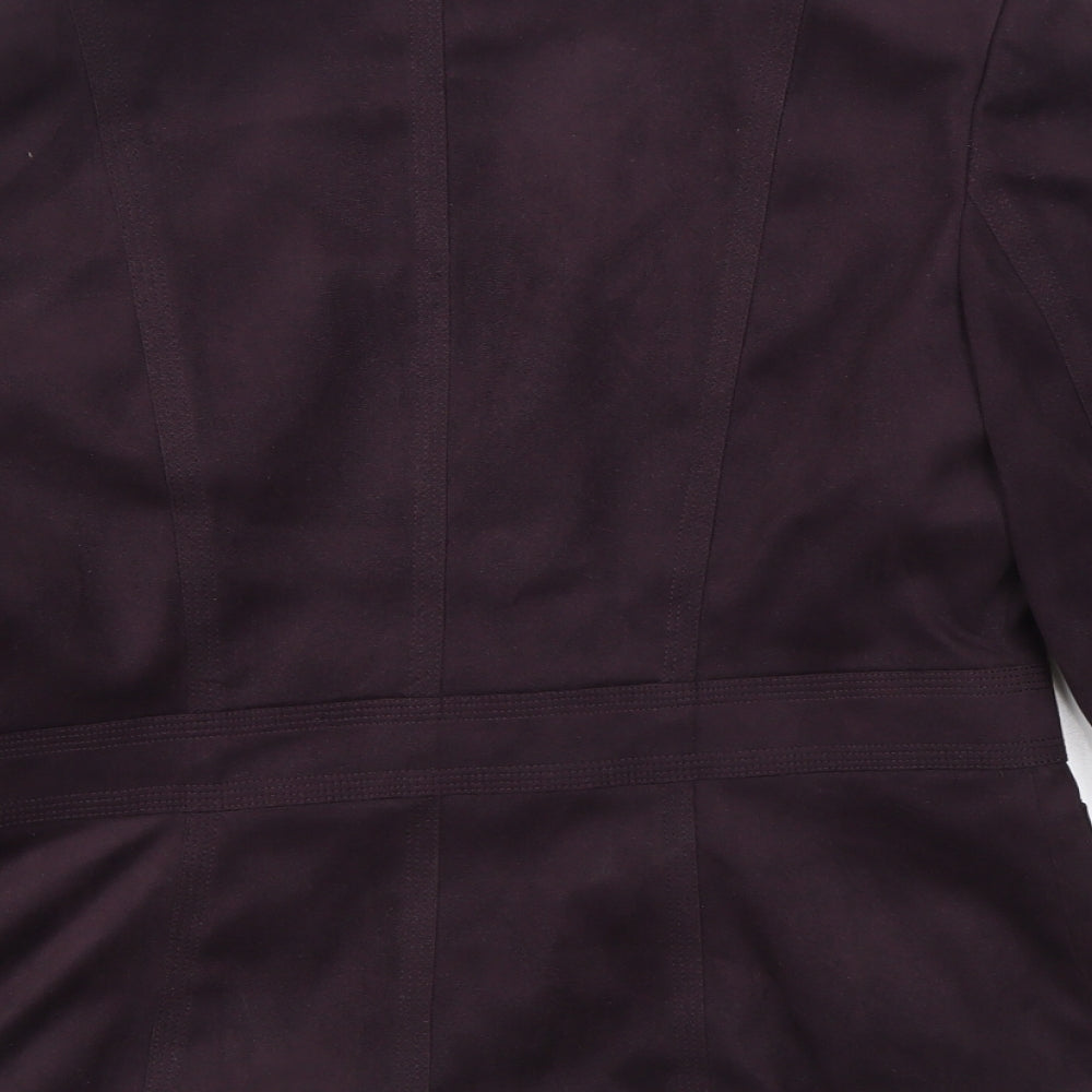 Brand and care label for NEXT women’s pink jacket blazer, size UK 12