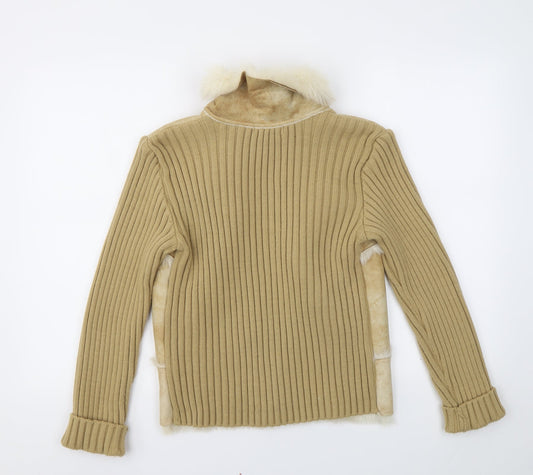 George Womens Beige Jacket Coat Size 16