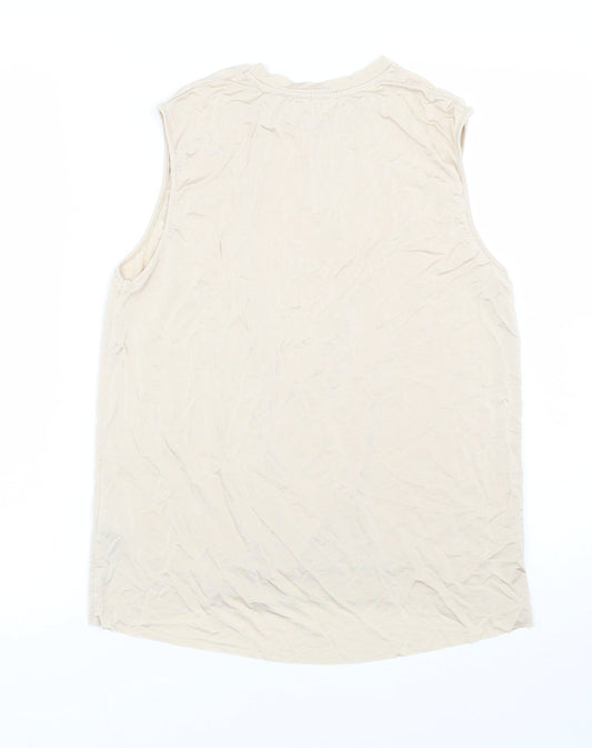 Oysho Womens Gold Basic Tank Size S