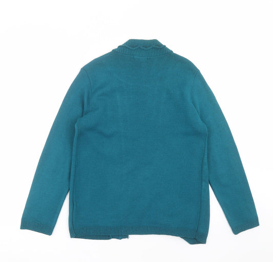 sarah hamilton Womens Green Striped Knit Pullover Jumper Size M