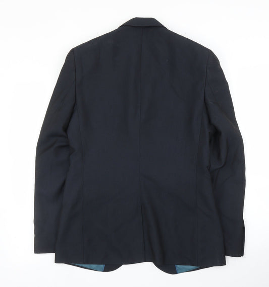 M&S Mens Blue Jacket Suit Jacket Size 36