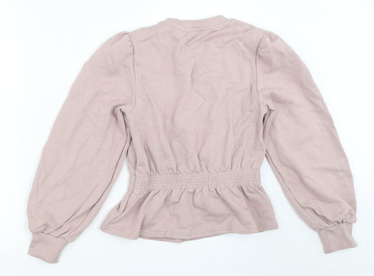 Miss Selfridge Womens Pink Pullover Sweatshirt Size 8