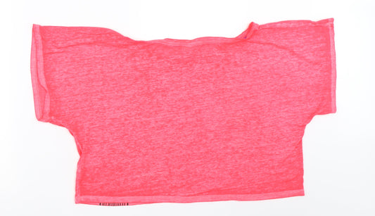 DECATHLON Womens Pink Basic T-Shirt Size XS