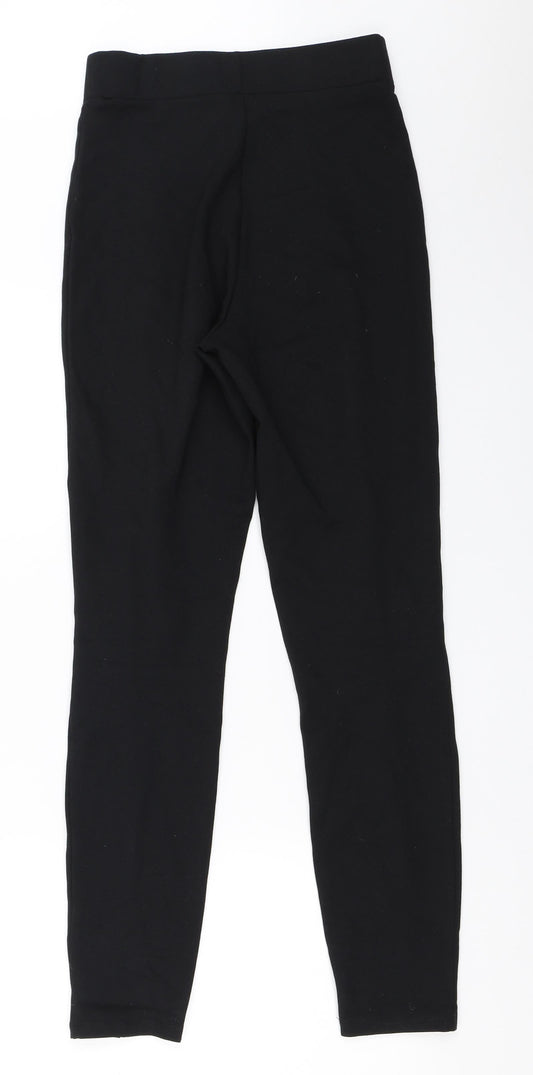 Miss Selfridge Womens Black Capri Trousers Size 8 L20 in