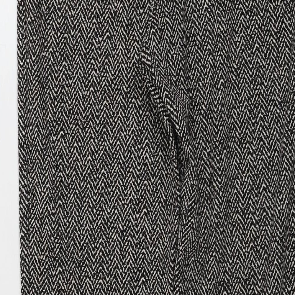 Oltre Womens Beige Geometric Trousers Size 28 in L27 in