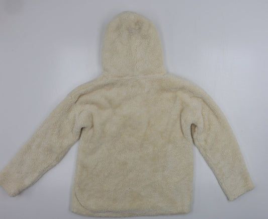 Nutmeg Womens Ivory Pullover Hoodie Size 10