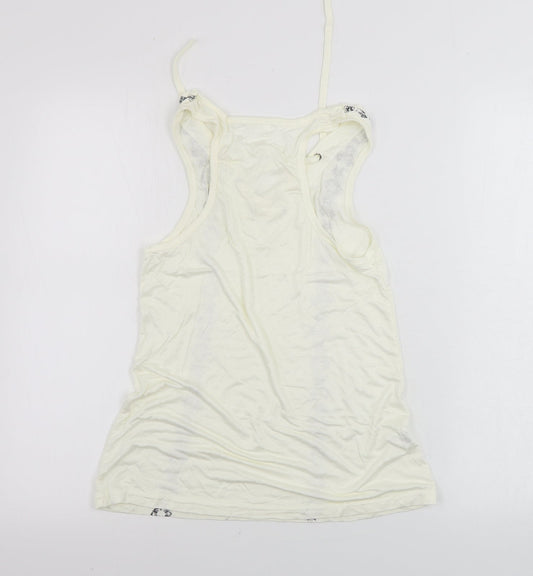 Preworn Womens White Basic Tank Size S