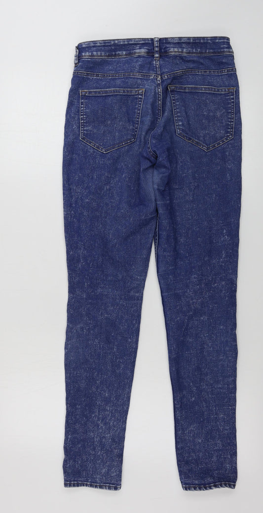 H&M Womens Blue Skinny Jeans Size 6 L27 in