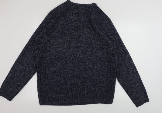 Kensington Mens Blue Pullover Jumper Size 2XL