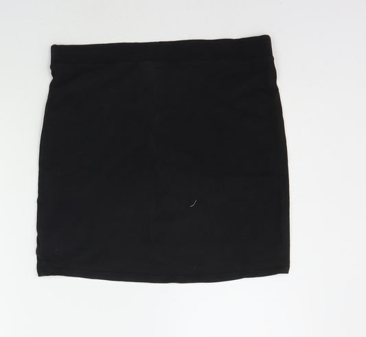 Divided Womens Black A-Line Skirt Size M