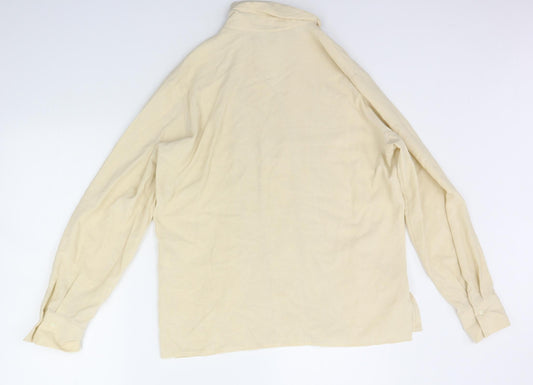 Marks and Spencer Womens Beige Basic Button-Up Size 12