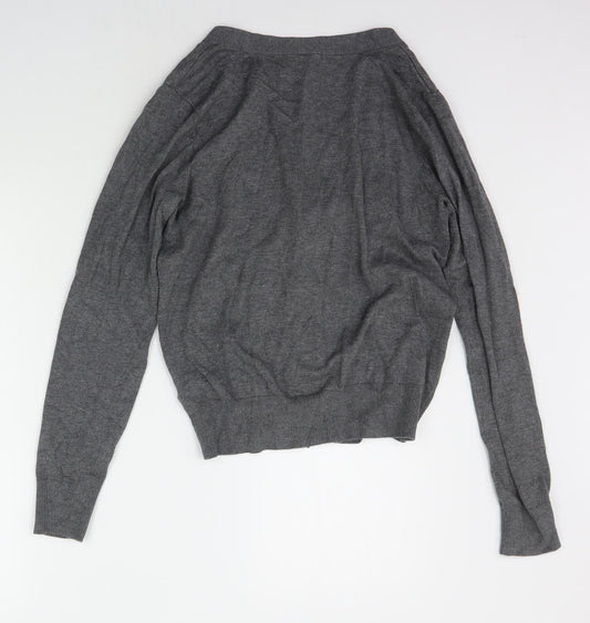 H&M Womens Grey Cardigan Jumper Size S