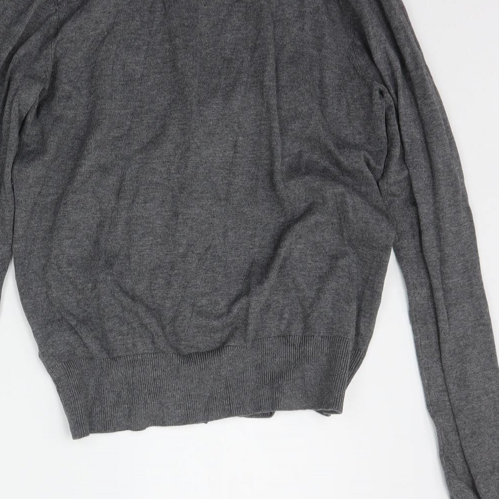 H&M Womens Grey Cardigan Jumper Size S