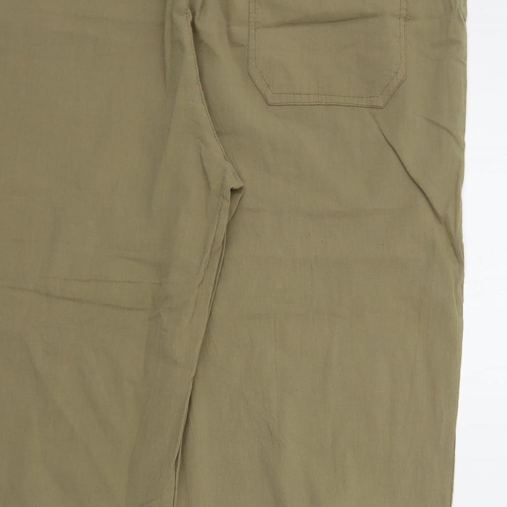 Preworn Womens Green Trousers Size 3XL L20 in