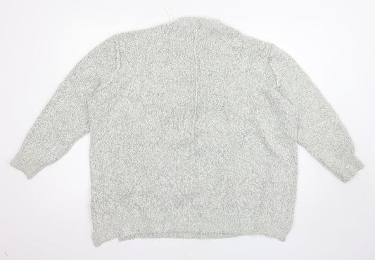 New Look Womens Grey Pullover Jumper Size L