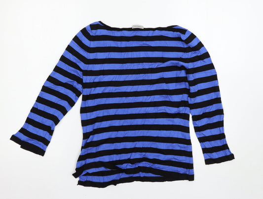 Marella Womens Blue Striped Pullover Jumper Size M