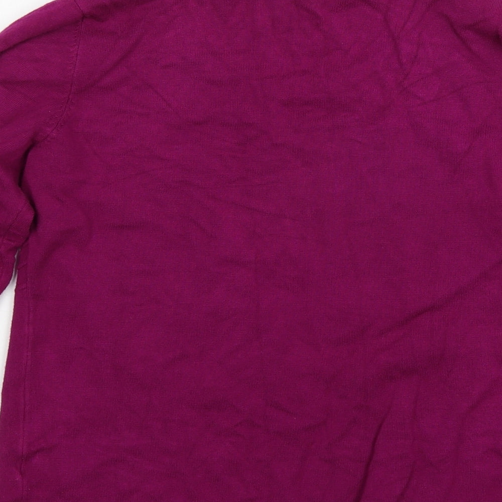 Mud Flower Womens Purple Pullover Jumper Size M