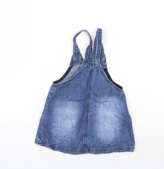 NEXT Boys Blue Pinafore/Dungaree Dress Size 12-18 Months