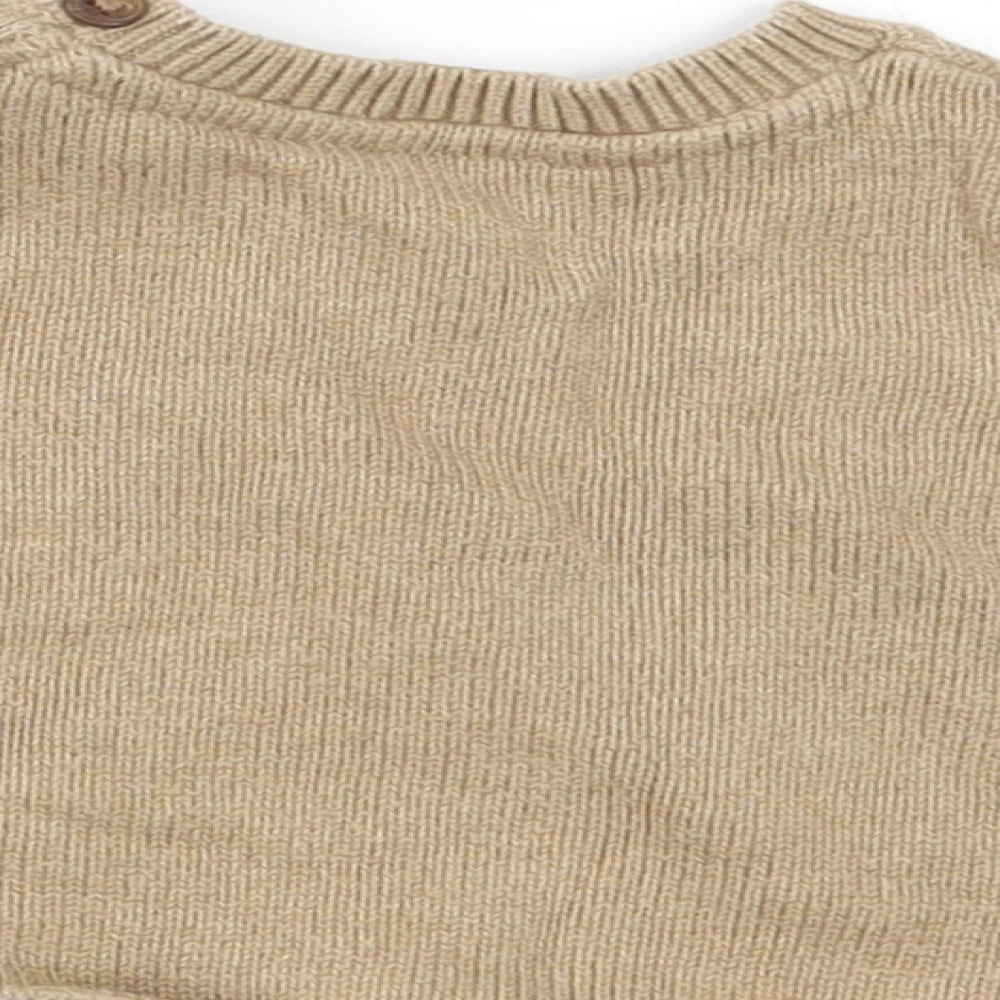 Marks and Spencer Baby Brown Pullover Jumper Size 0-3 Months