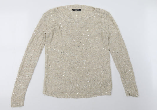 Primark Womens Beige Pullover Sweatshirt Size 14