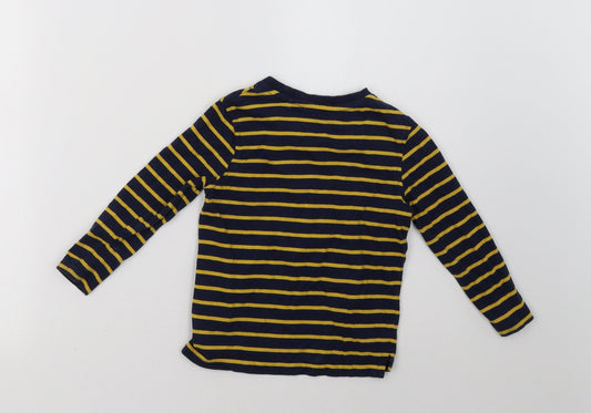 George Boys Blue Striped Pullover Sweatshirt Size 2-3 Years