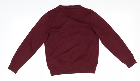 George Boys Pink Pullover Jumper Size 7-8 Years