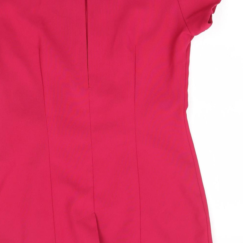 Simon Jersey Womens Pink A-Line Size 12