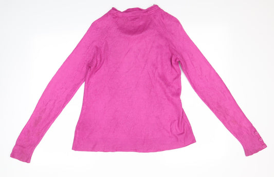 M&S Womens Pink Pullover Jumper Size 12