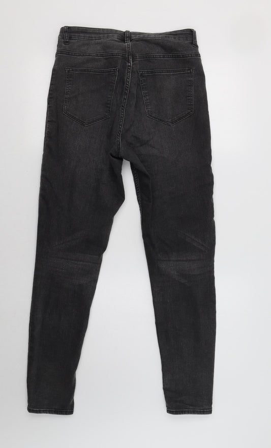 H&M Womens Grey Skinny Jeans Size 10 L30 in