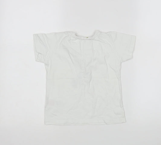 Debenhams Boys White Basic T-Shirt Size 2-3 Years