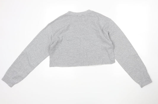 New Look Womens Grey Pullover Jumper Size S - Cropped