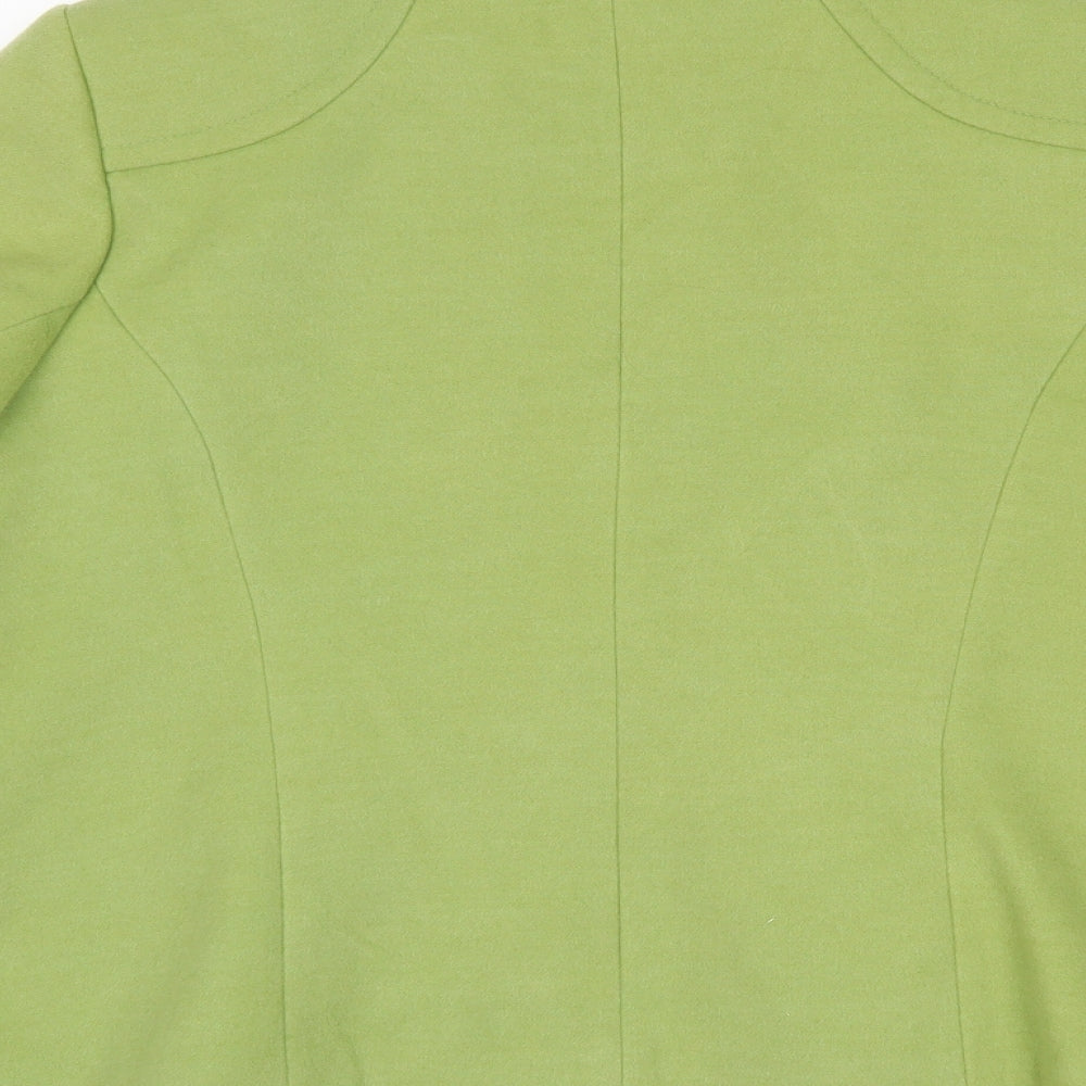 BM Womens Green Overcoat Coat Size 14