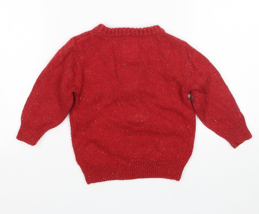 NEXT Boys Red Pullover Jumper Size 9-12 Months