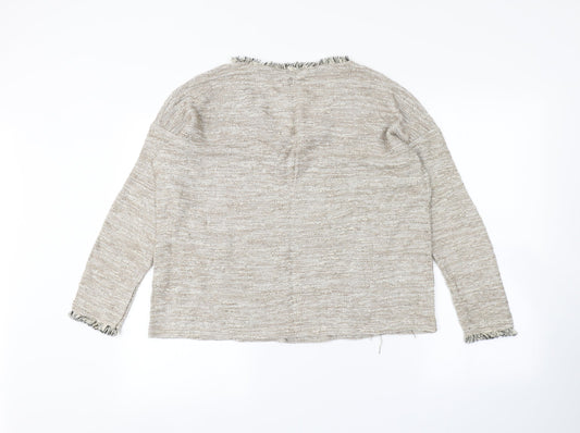 River Island Womens Beige Pullover Jumper Size 8