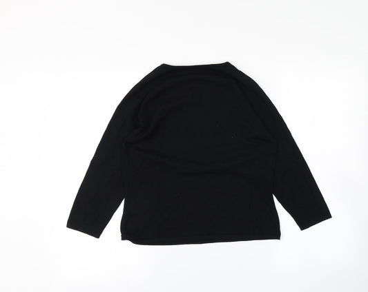 Marks and Spencer Womens Black Basic T-Shirt Size 14