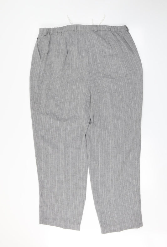 Preworn Womens Grey Trousers Size 22 L29 in