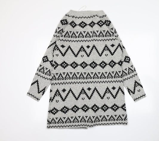 heart and soul Womens Grey Cardigan Jumper Size 12