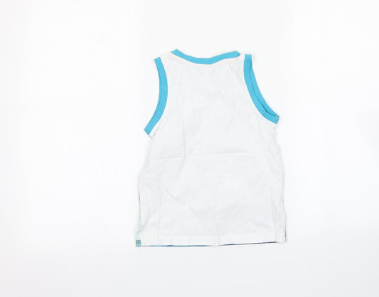 George Girls White Basic Tank Size 4-5 Years