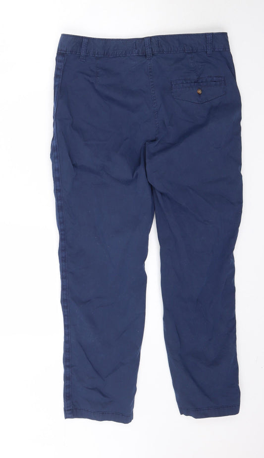Marks and Spencer Womens Blue Trousers Size 12 L27 in