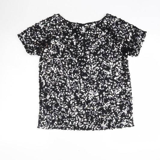 NEXT Womens Black Basic Blouse Size 6