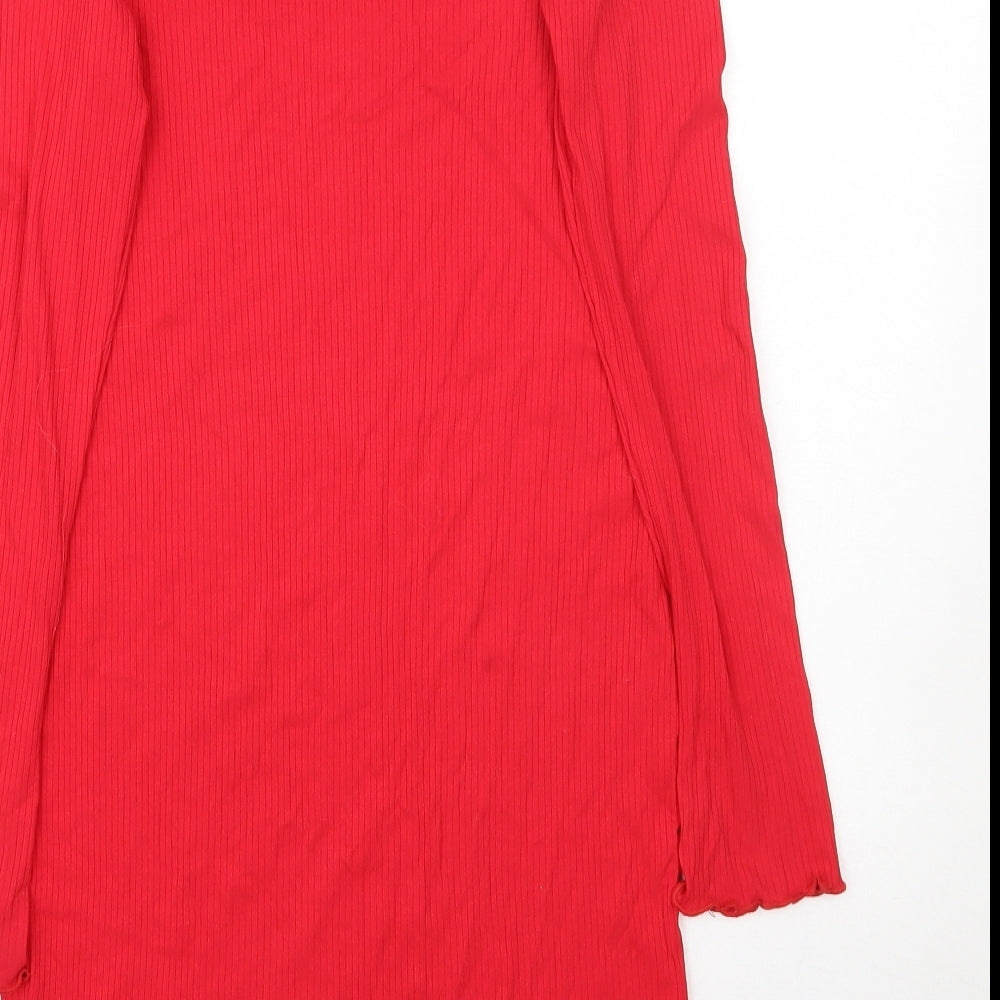 Preworn Womens Red Bodycon Size S