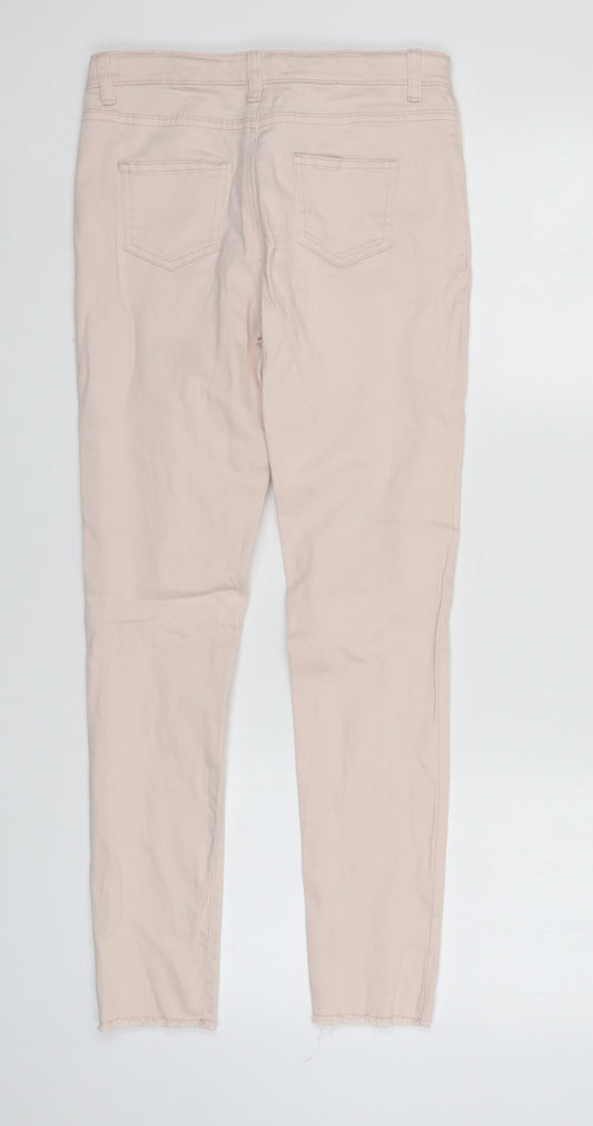 Denim & Co. Girls Pink Tapered Jeans Size 12-13 Years