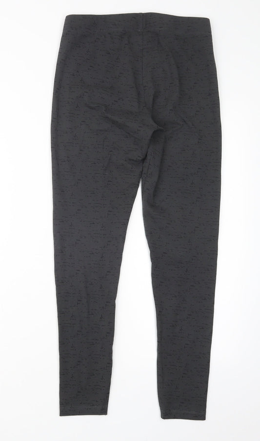 7UP Womens Grey Capri Leggings Size M L26 in