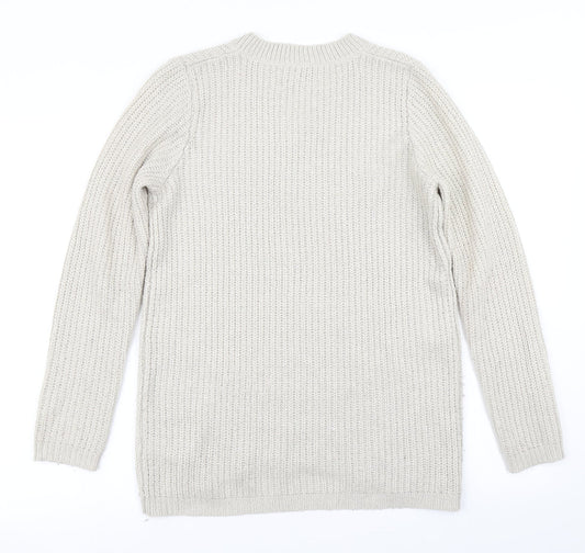 Papaya Womens Gold Knit Pullover Jumper Size S
