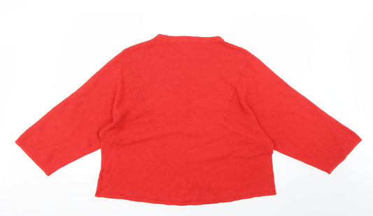 b young Womens Red Pullover Jumper Size XL