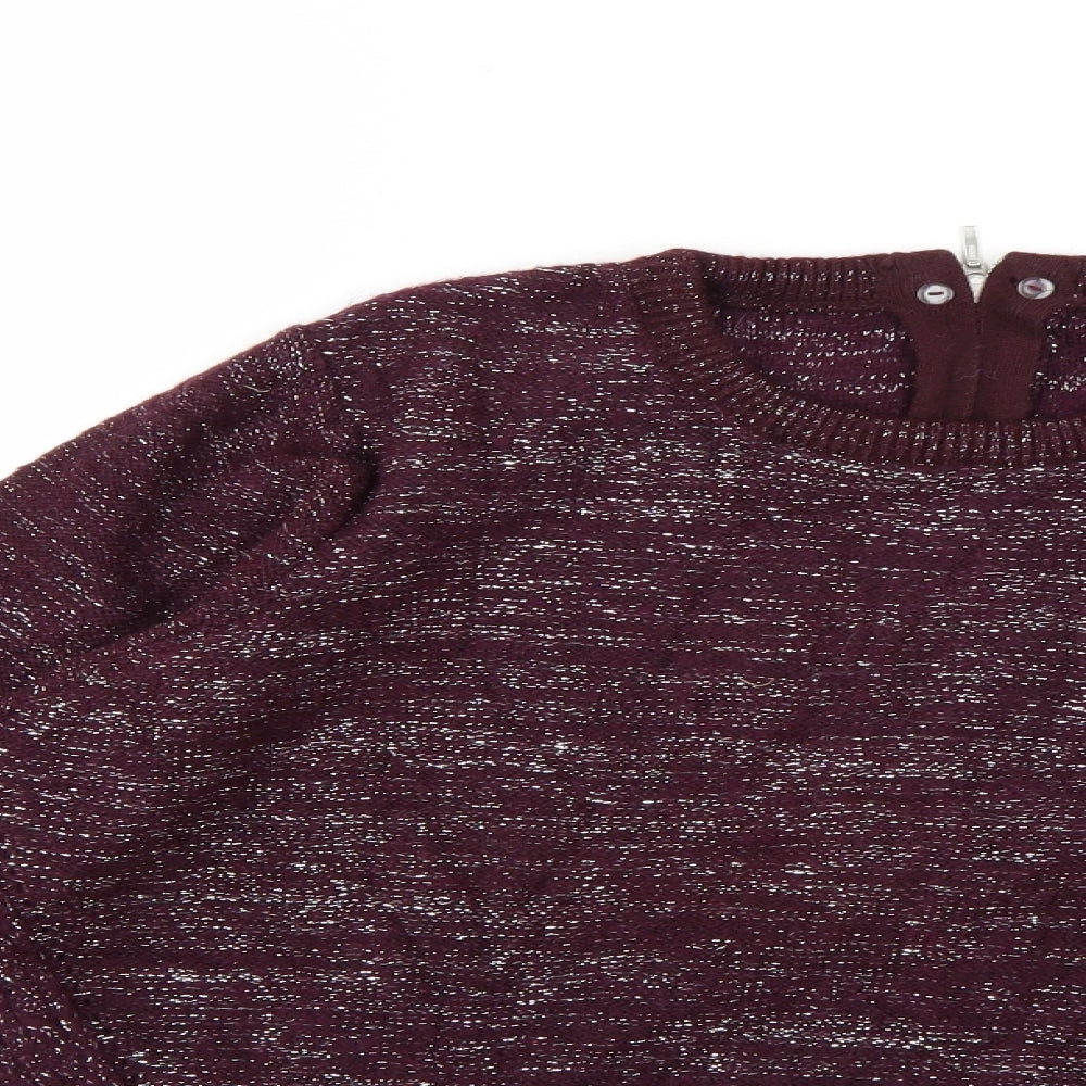 Anthology Womens Purple Pullover Jumper Size 12