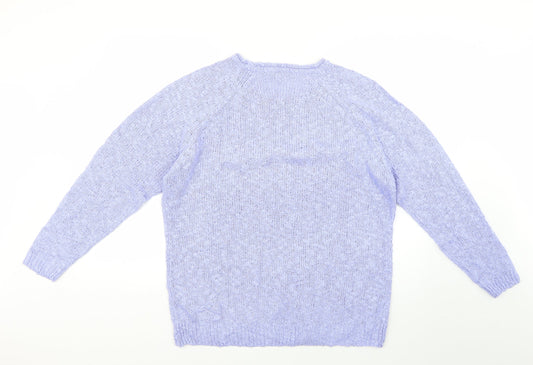 bm collection Mens Blue Pullover Jumper Size L