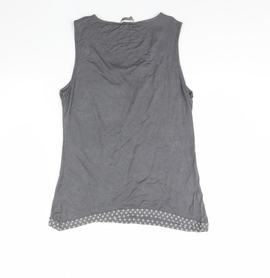 Be yours Womens Grey Basic Tank Size 14