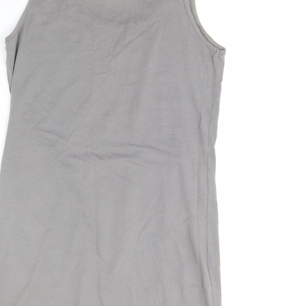 Topshop Womens Grey Tank Dress Size 12