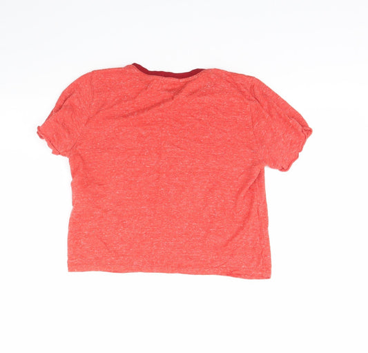 FOREVER 21 Womens Red Basic T-Shirt Size S